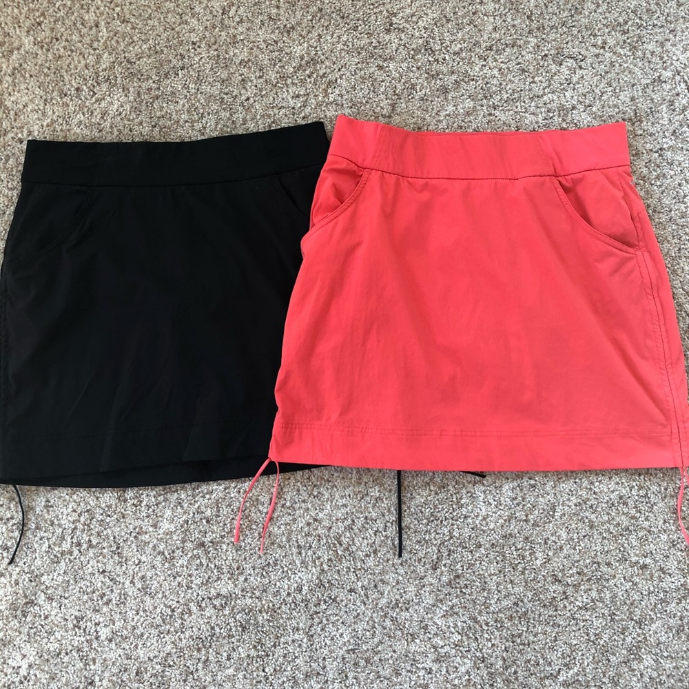 Columbia Anytime Skort (2) coral and black